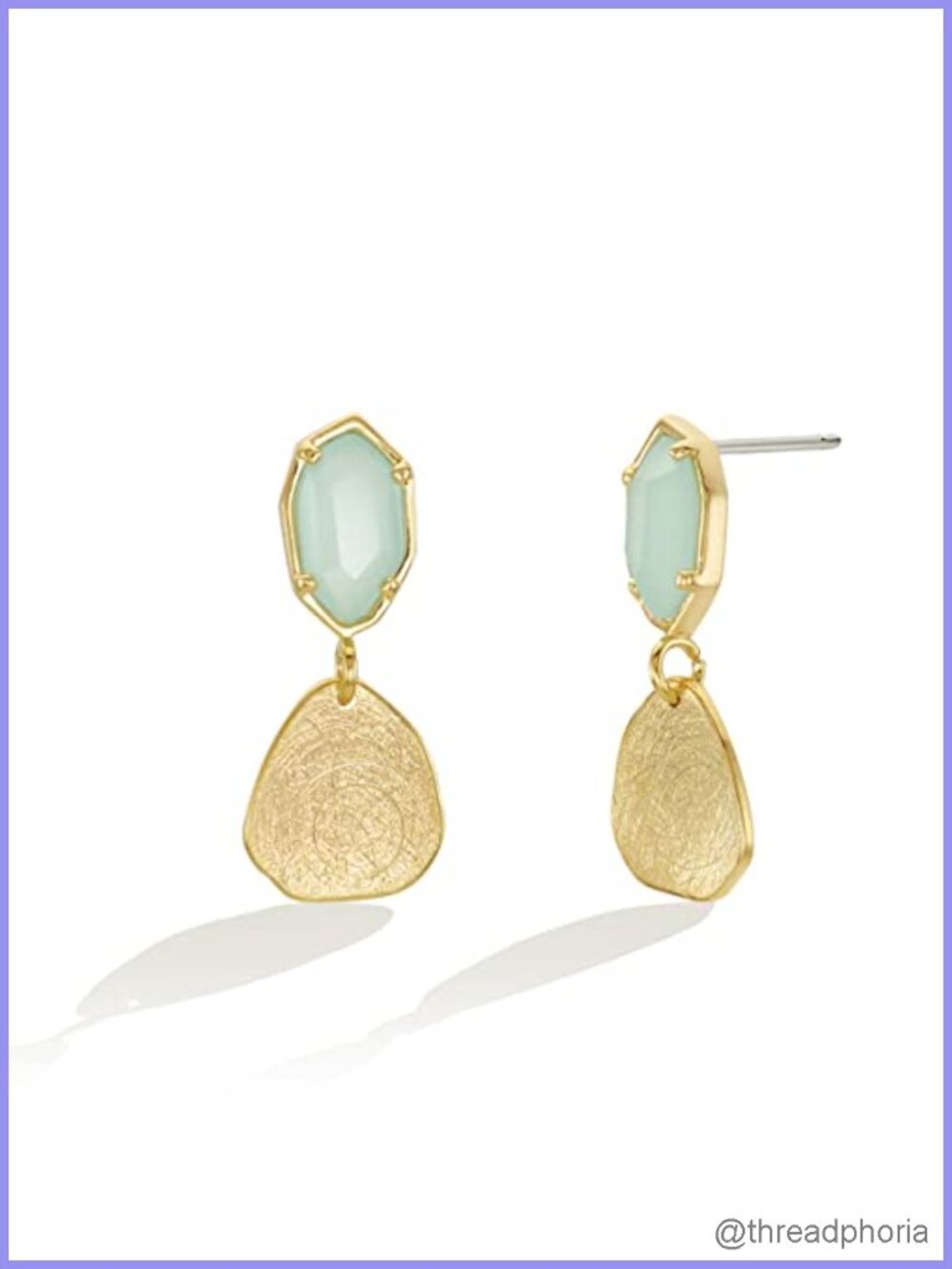 14K Gold Plated Crystal Dangle Earrings Drop Lightweight Women Fashion Jewelry